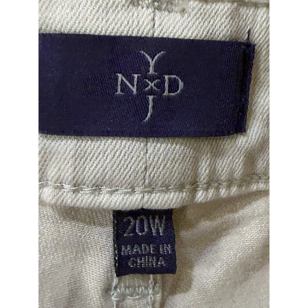 NYDJ Not Your Daughter's Jeans Cream 20W Women's Plus Ankle Denim 5 Pocket - Picture 5 of 10